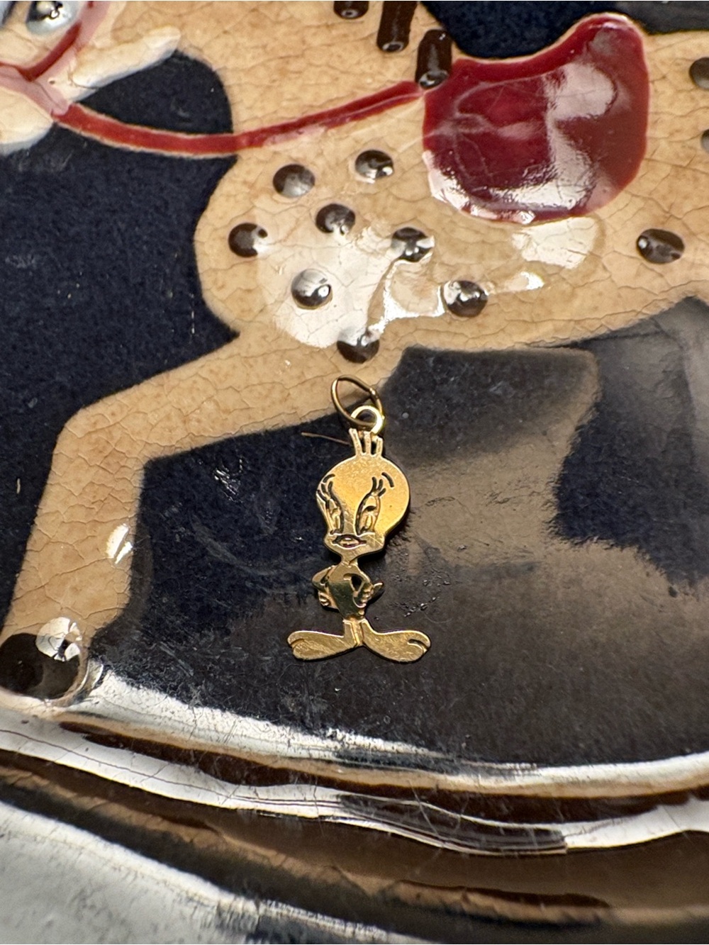 14k gold Tweety Pendant